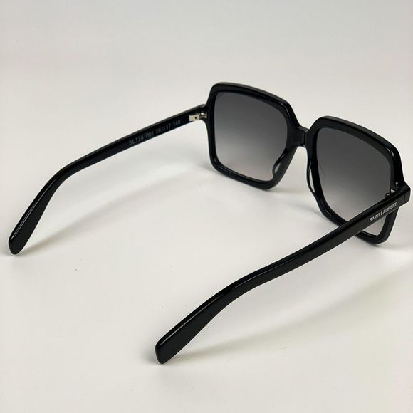 Saint Laurent SL174 001 Sunglasses Black Grey Square Gradient Oversized Women main image 10